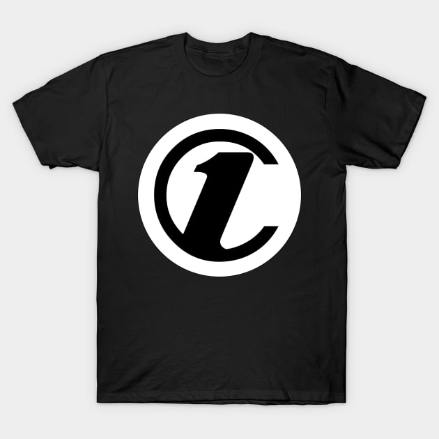 Black C1 Logo Shirt T-Shirt by TeamC1